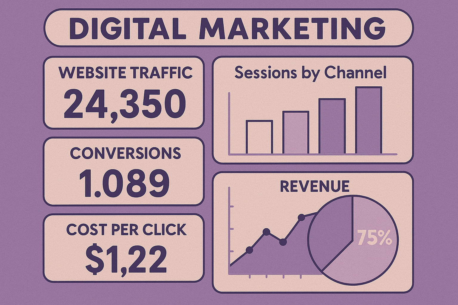 Dashboard de Marketing MicroStrategy